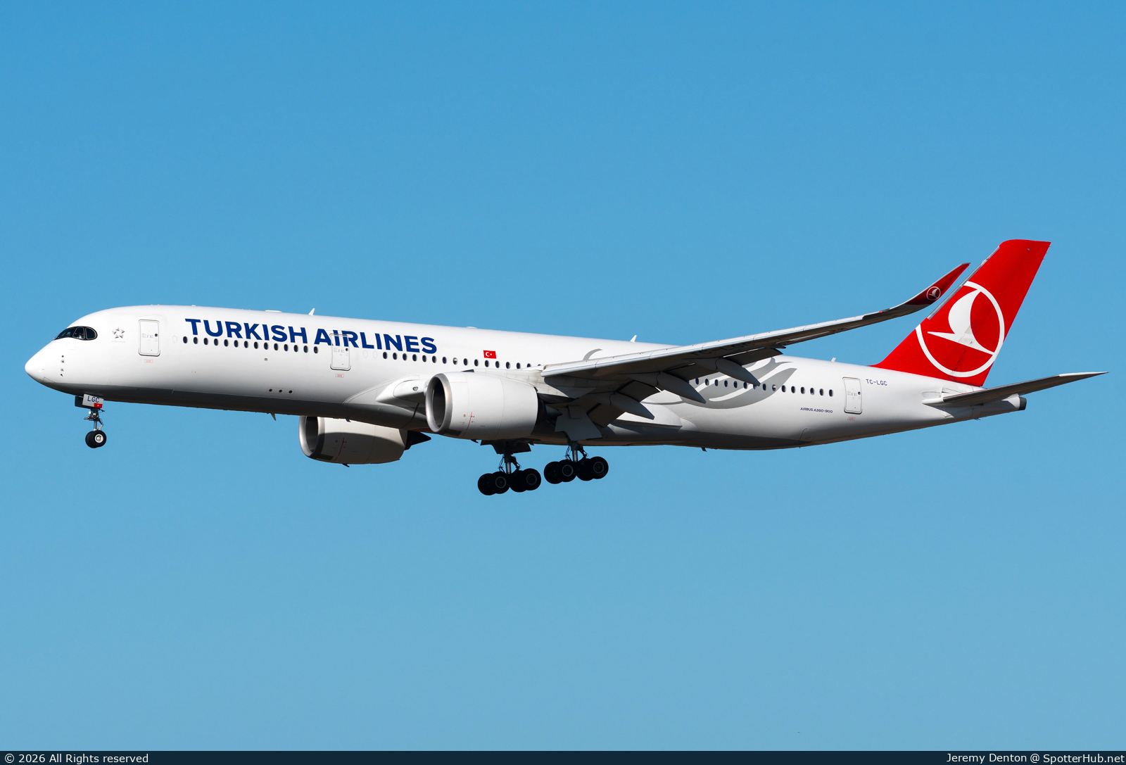 Photo of TC-LGC - Airbus A350-941 operated by Turkish Airlines