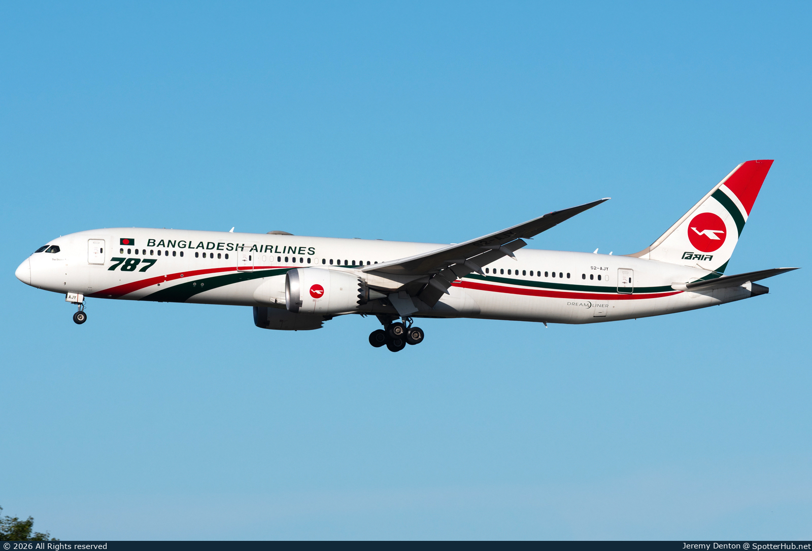 Photo of S2-AJY - Boeing 787-9 Dreamliner operated by Biman Bangladesh Airlines