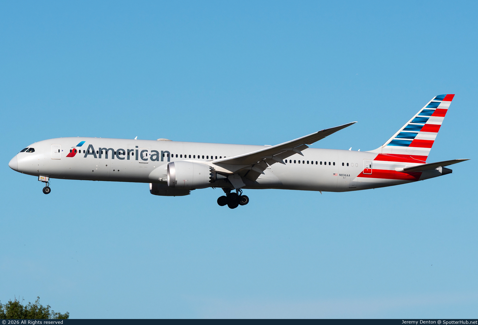 Photo of N836AA - Boeing 787-9 Dreamliner operated by American Airlines