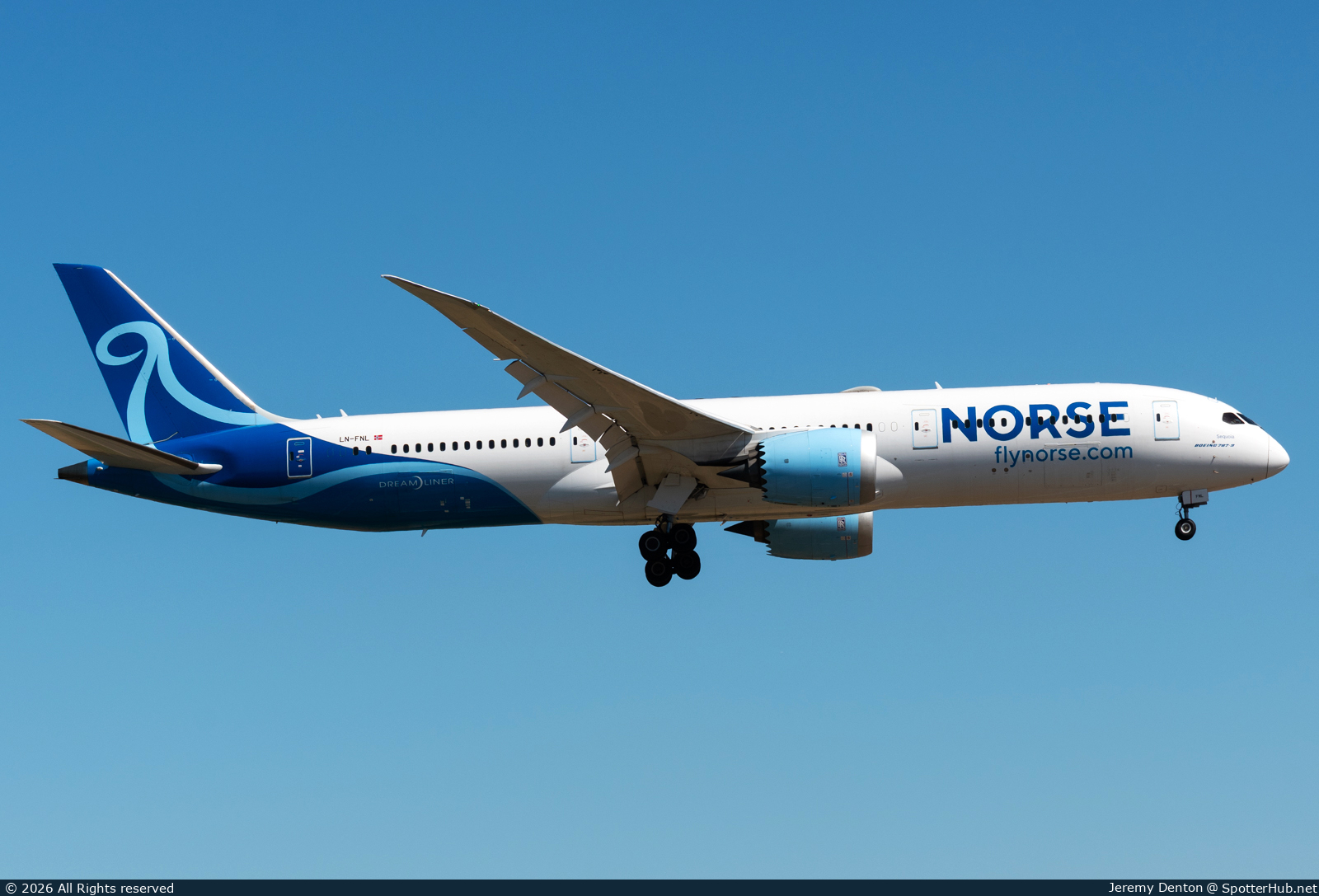 Photo of LN-FNL - Boeing 787-9 Dreamliner operated by Norse Atlantic Airways