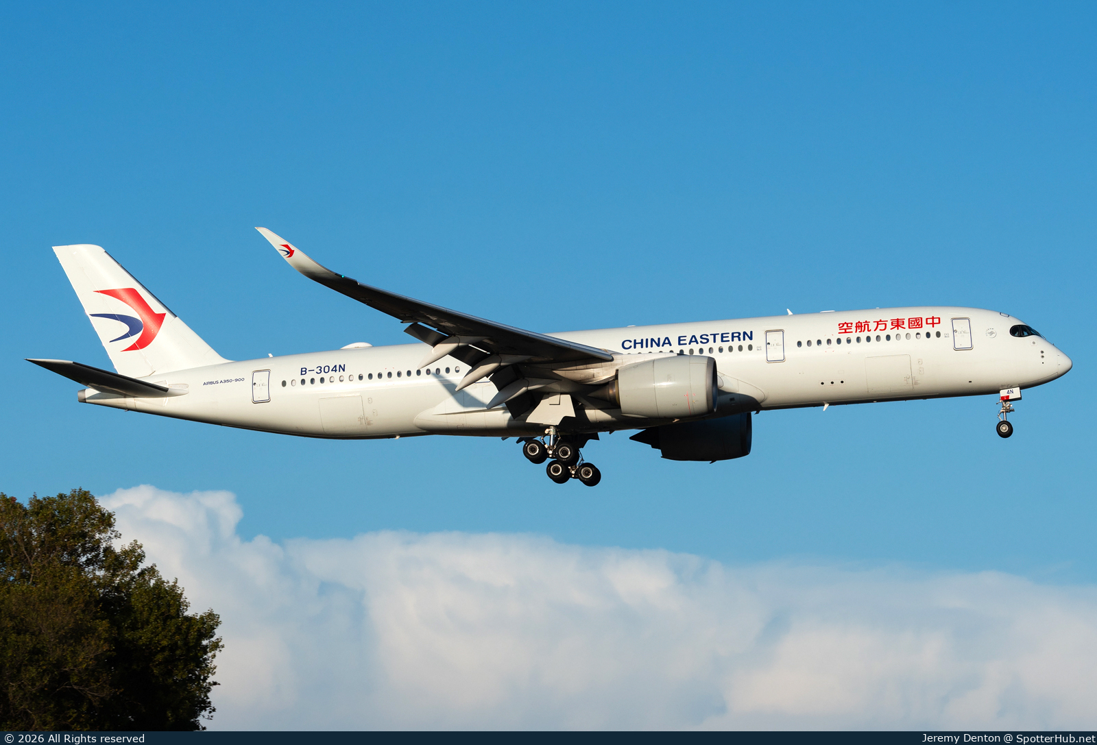 Photo of B-304N - Airbus A350-941 operated by China Eastern Airlines
