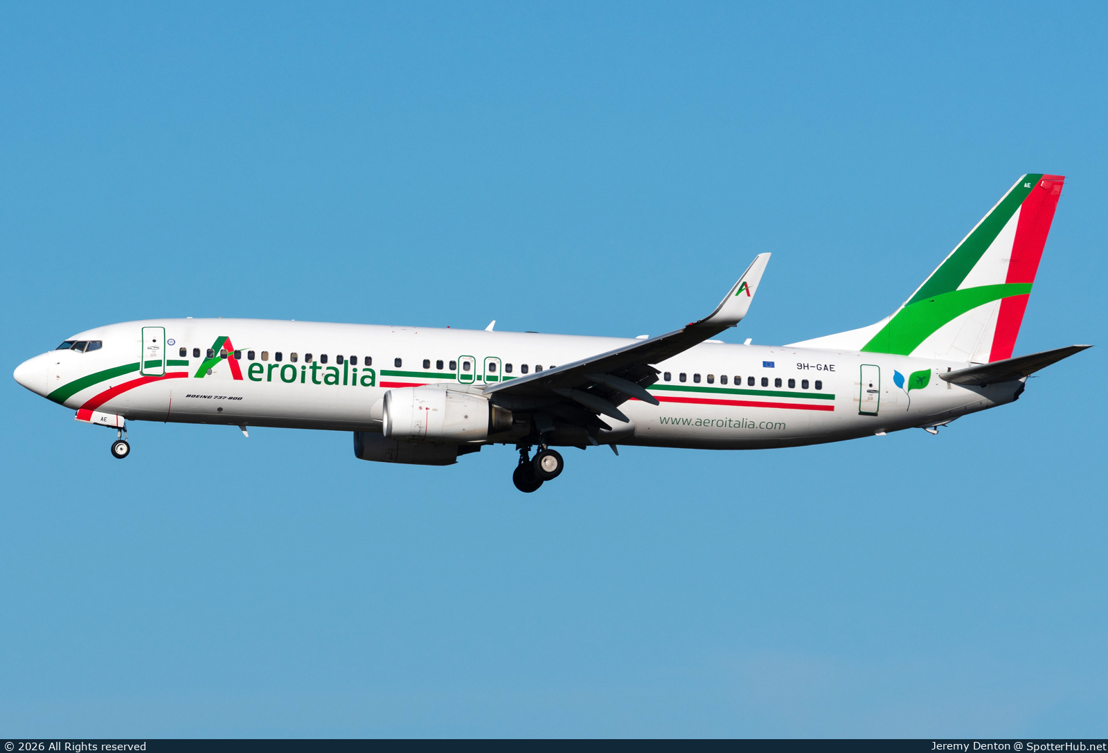 Photo of 9H-GAE - Boeing 737-89M operated by Aeroitalia