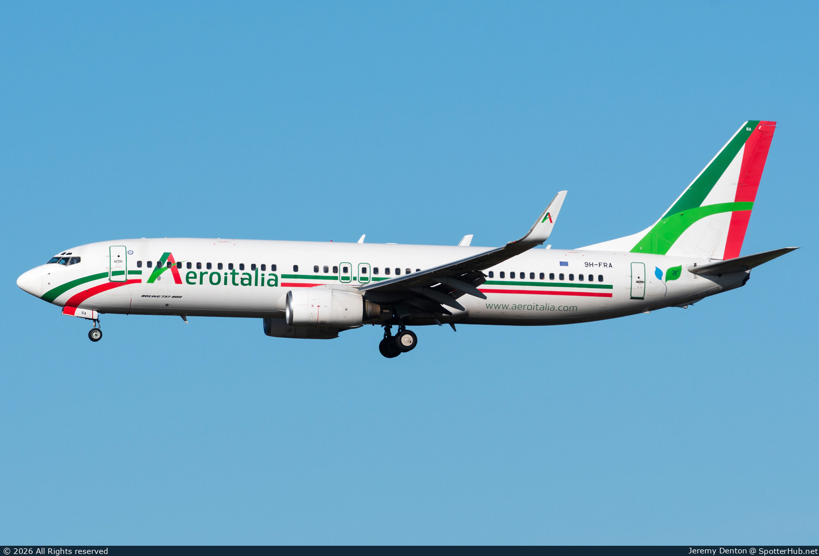 Photo of 9H-FRA - Boeing 737-85F operated by Aeroitalia