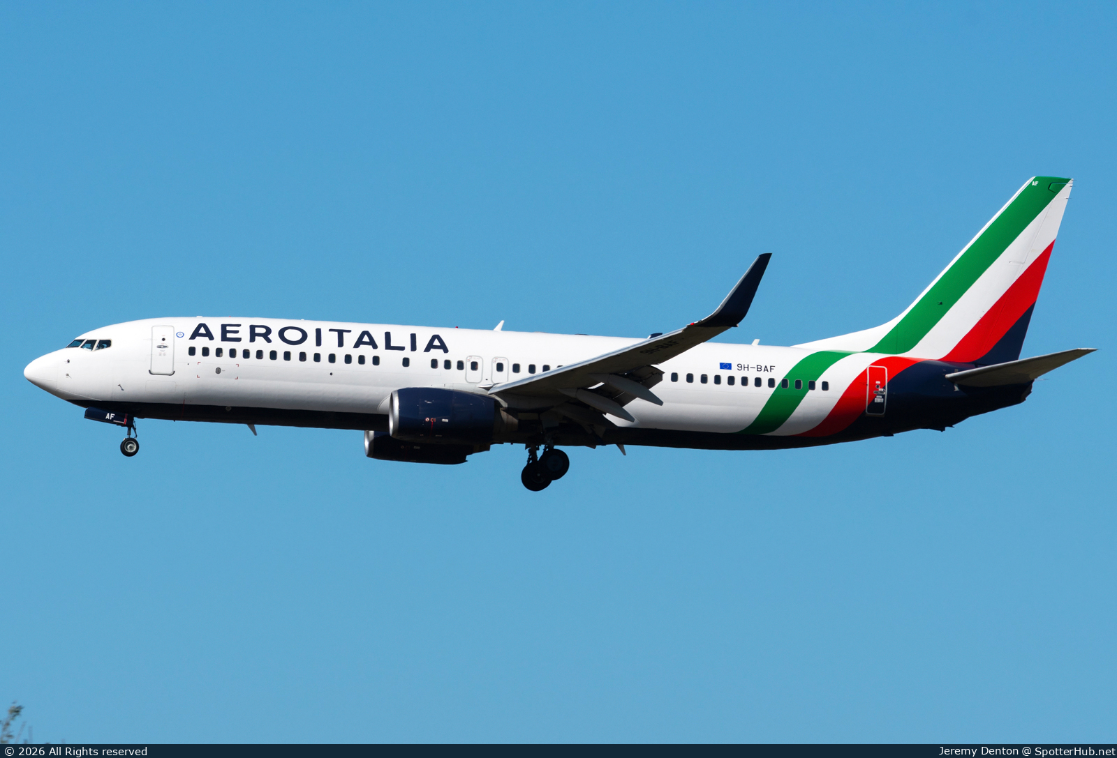 Photo of 9H-BAF - Boeing 737-82R operated by Aeroitalia