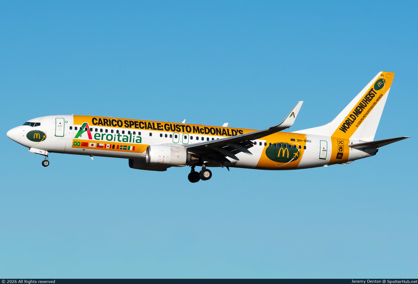 Photo of 9H-BRU - Boeing 737-8JP operated by Aeroitalia