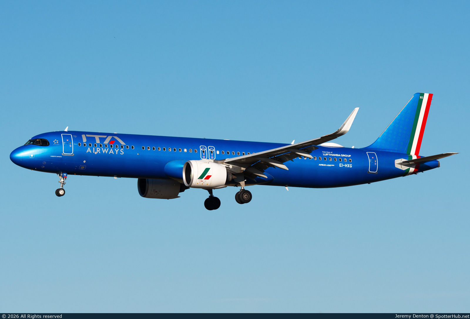 Photo of EI-HXG - Airbus A321-271NX operated by ITA Airways
