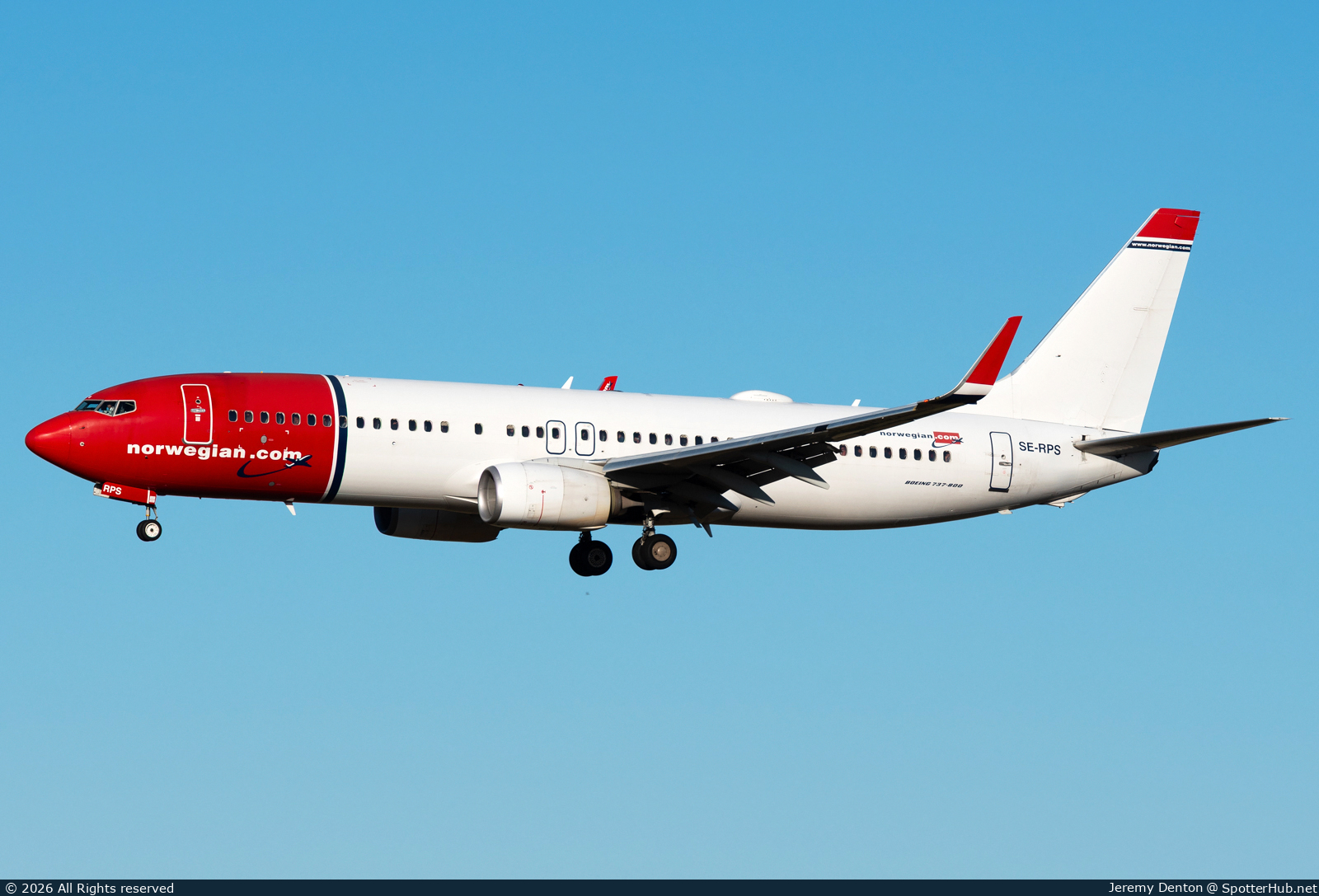 Photo of SE-RPS - Boeing 737-8JP operated by Norwegian Air Sweden
