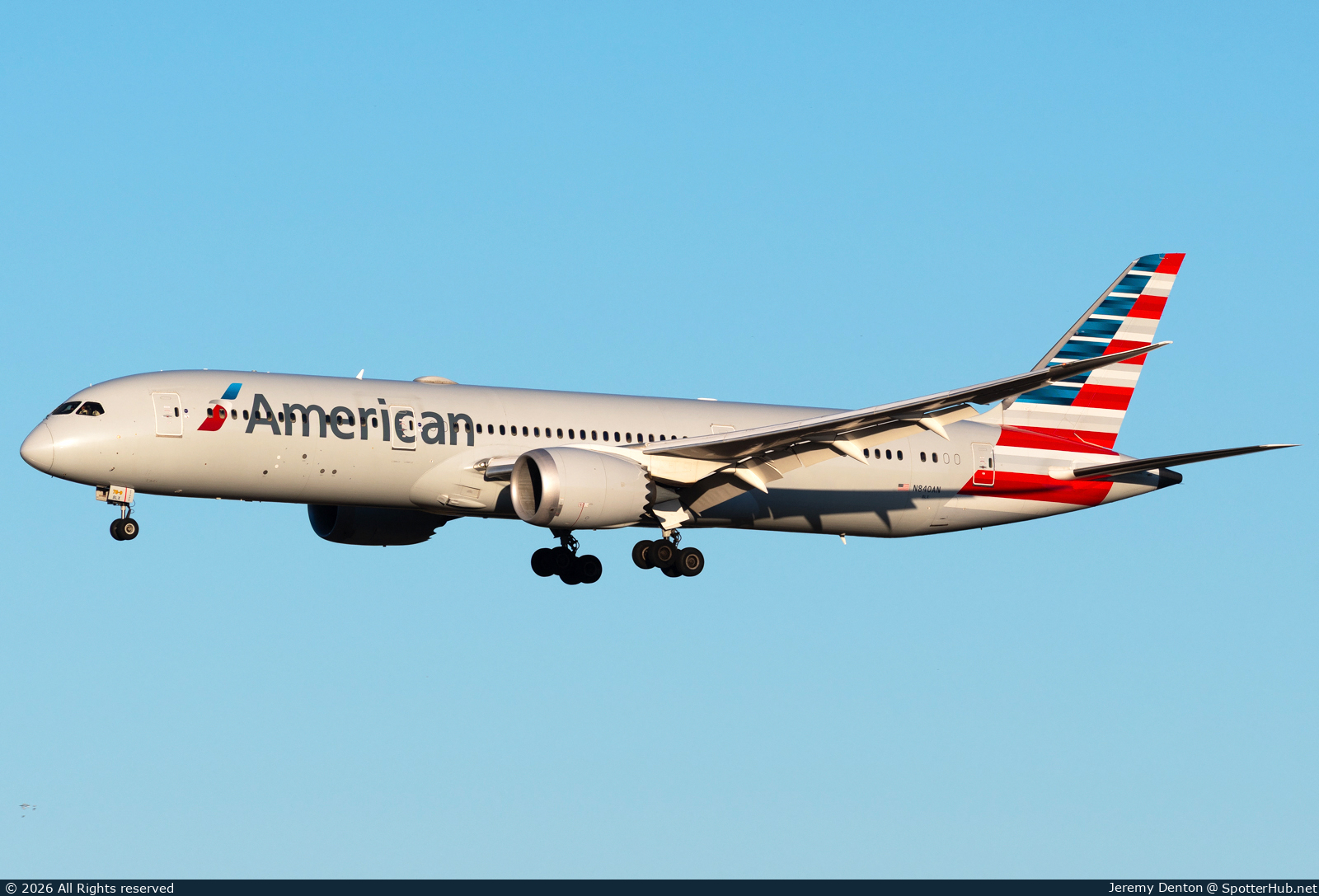Photo of N840AN - Boeing 787-9 Dreamliner operated by American Airlines