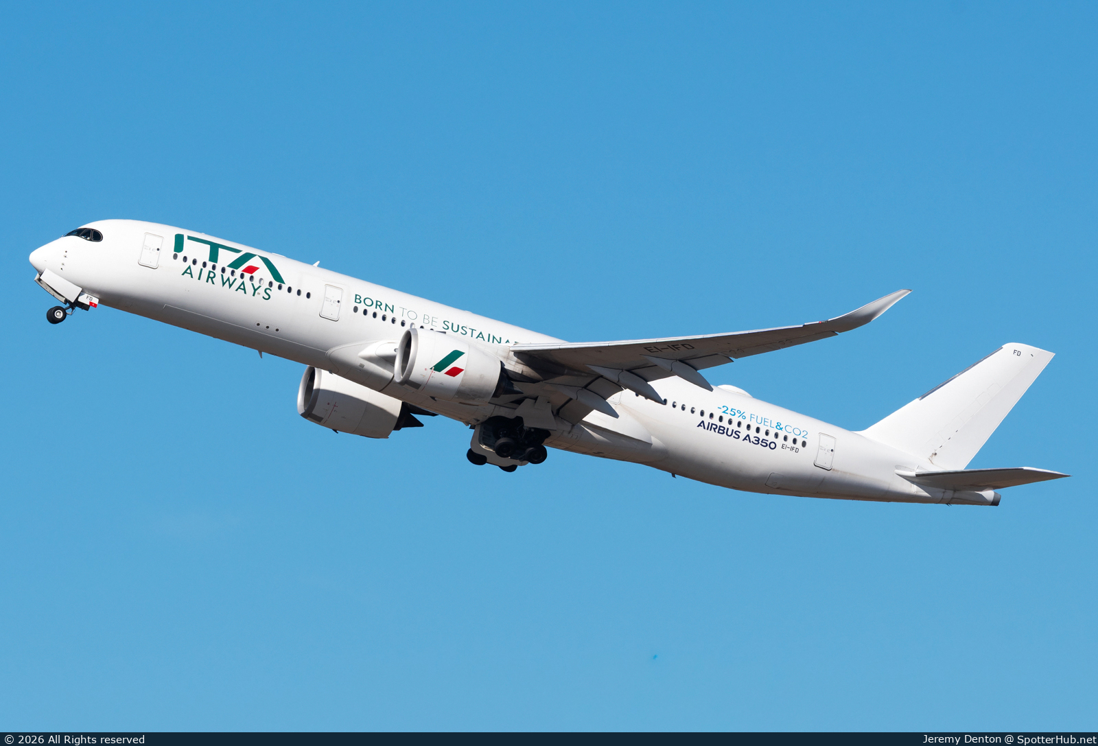 Photo of EI-IFD - Airbus A350-941 operated by ITA Airways