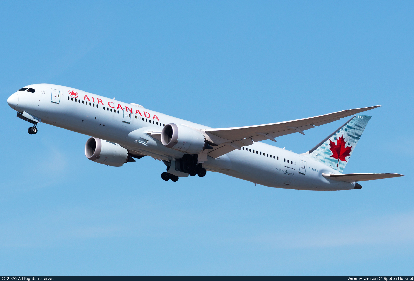 Photo of C-FKSV - Boeing 787-9 Dreamliner operated by Air Canada