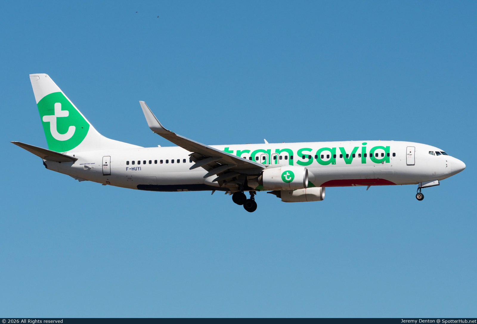 Photo of F-HUYI - Boeing 737-86N operated by Transavia France