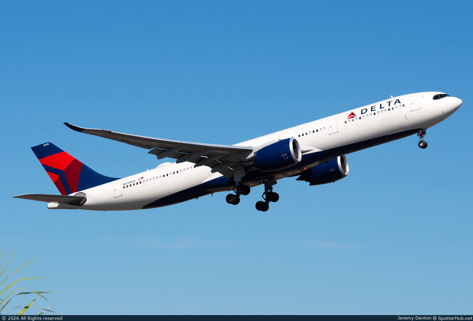 Photo of N419DX - Airbus A330-941 operated by Delta Air Lines