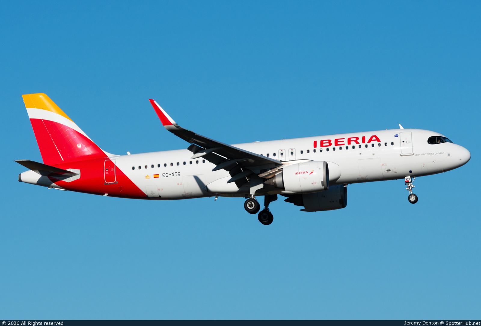 Photo of EC-NTQ - Airbus A320-251N operated by Iberia