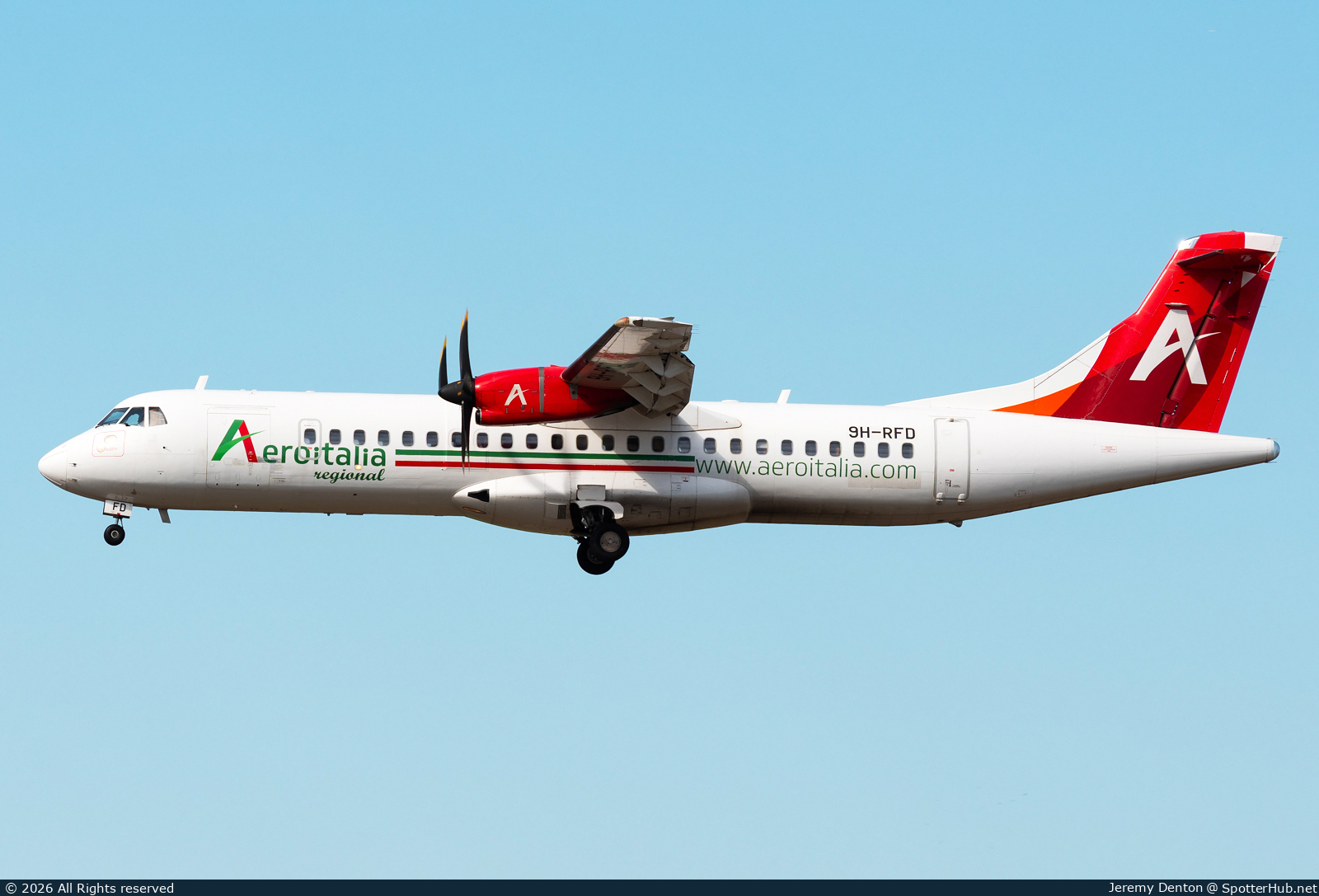 Photo of 9H-RFD - ATR 72-600 operated by Aeroitalia Regional