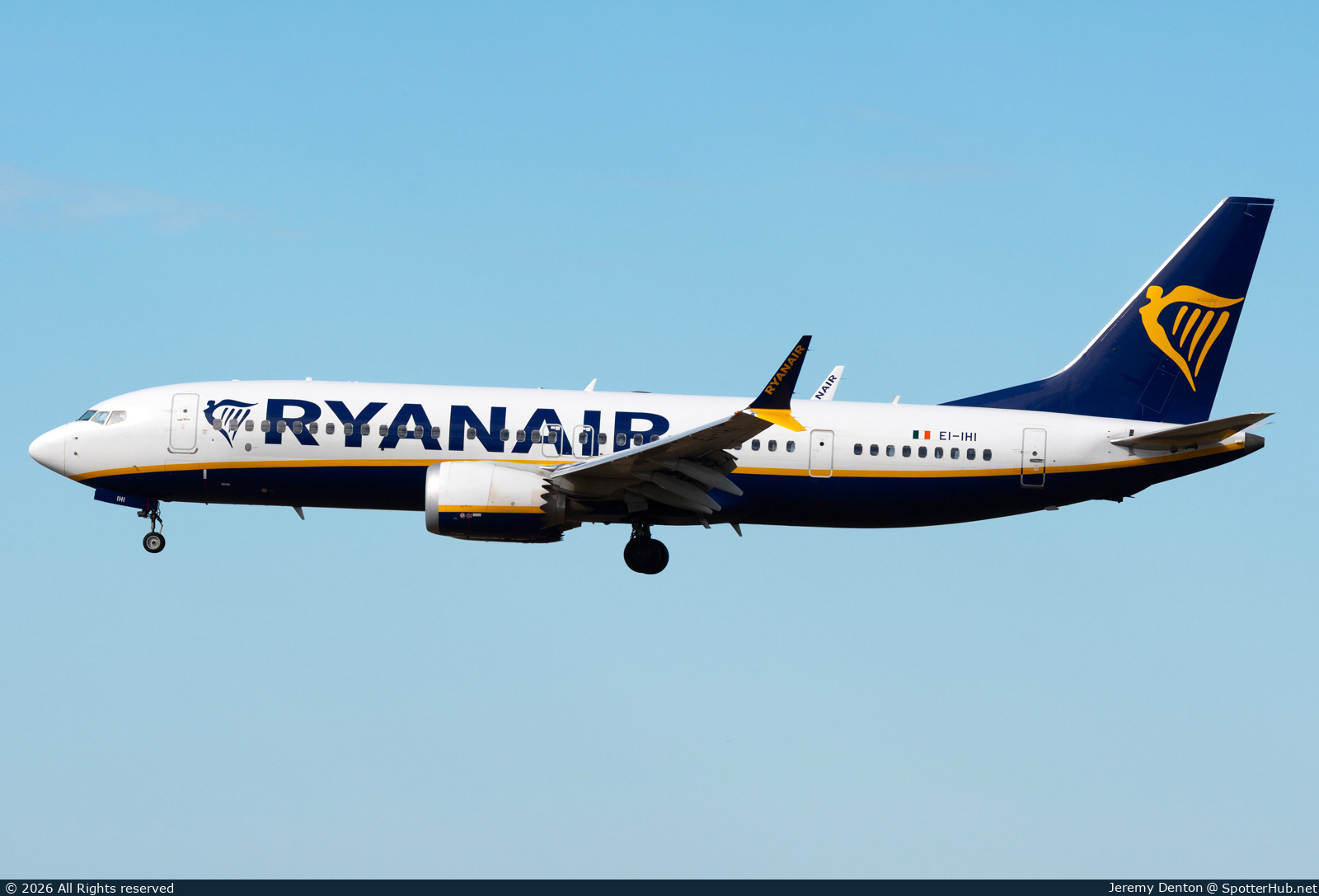 Photo of EI-IHI - Boeing 737 MAX 8-200 operated by Ryanair