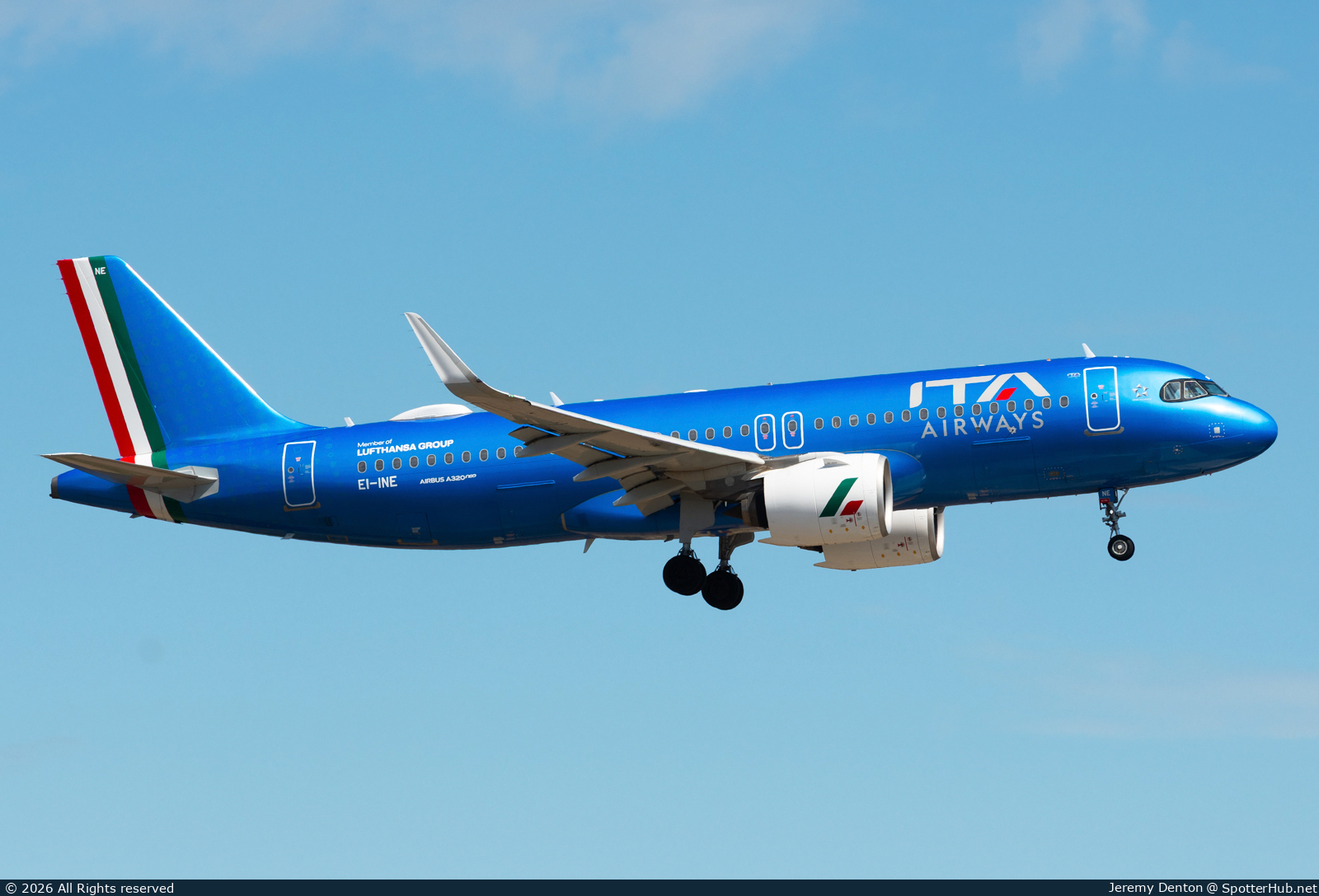 Photo of EI-INE - Airbus A320-272N operated by ITA Airways