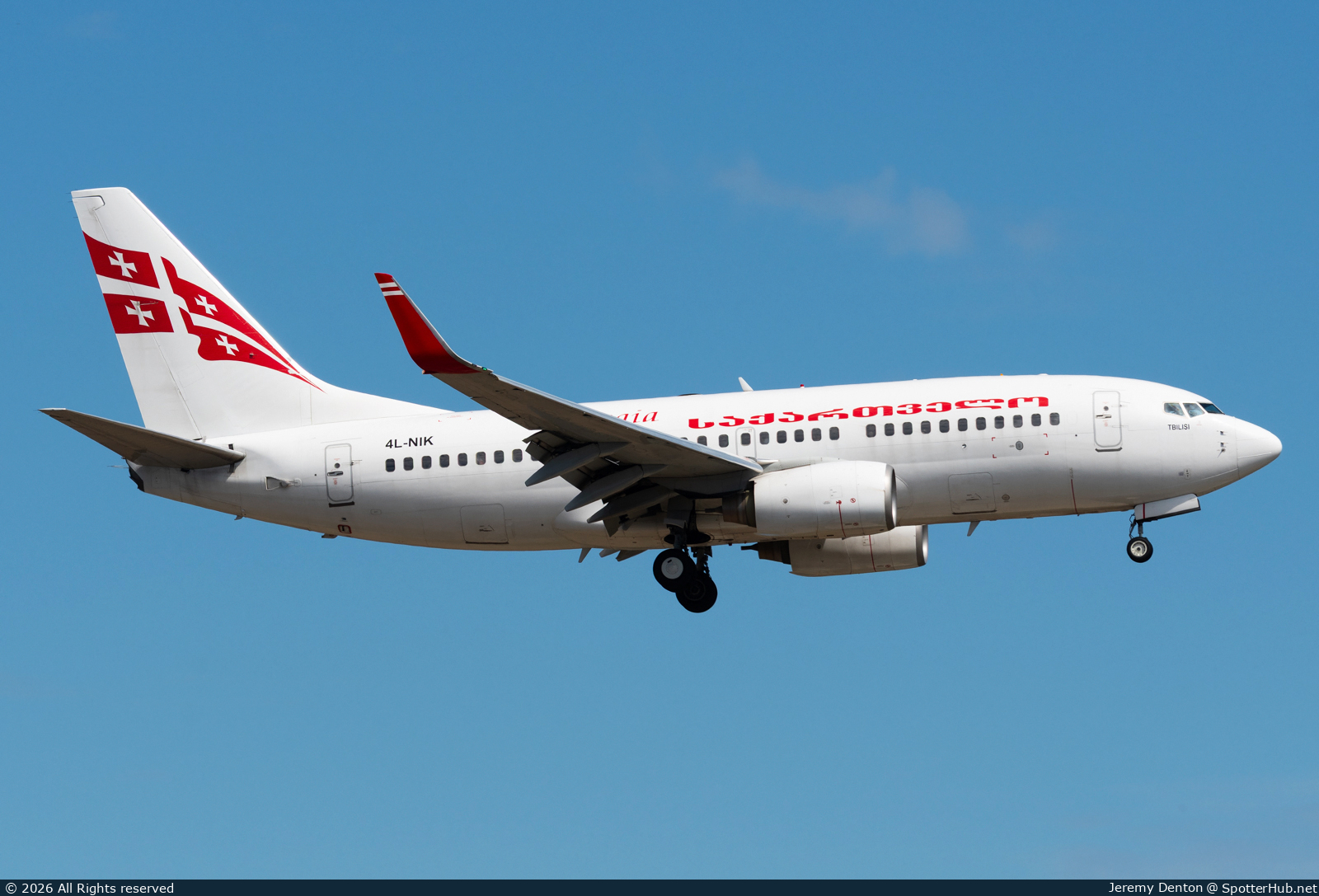 Photo of 4L-NIK - Boeing 737-783 operated by Georgian Airways