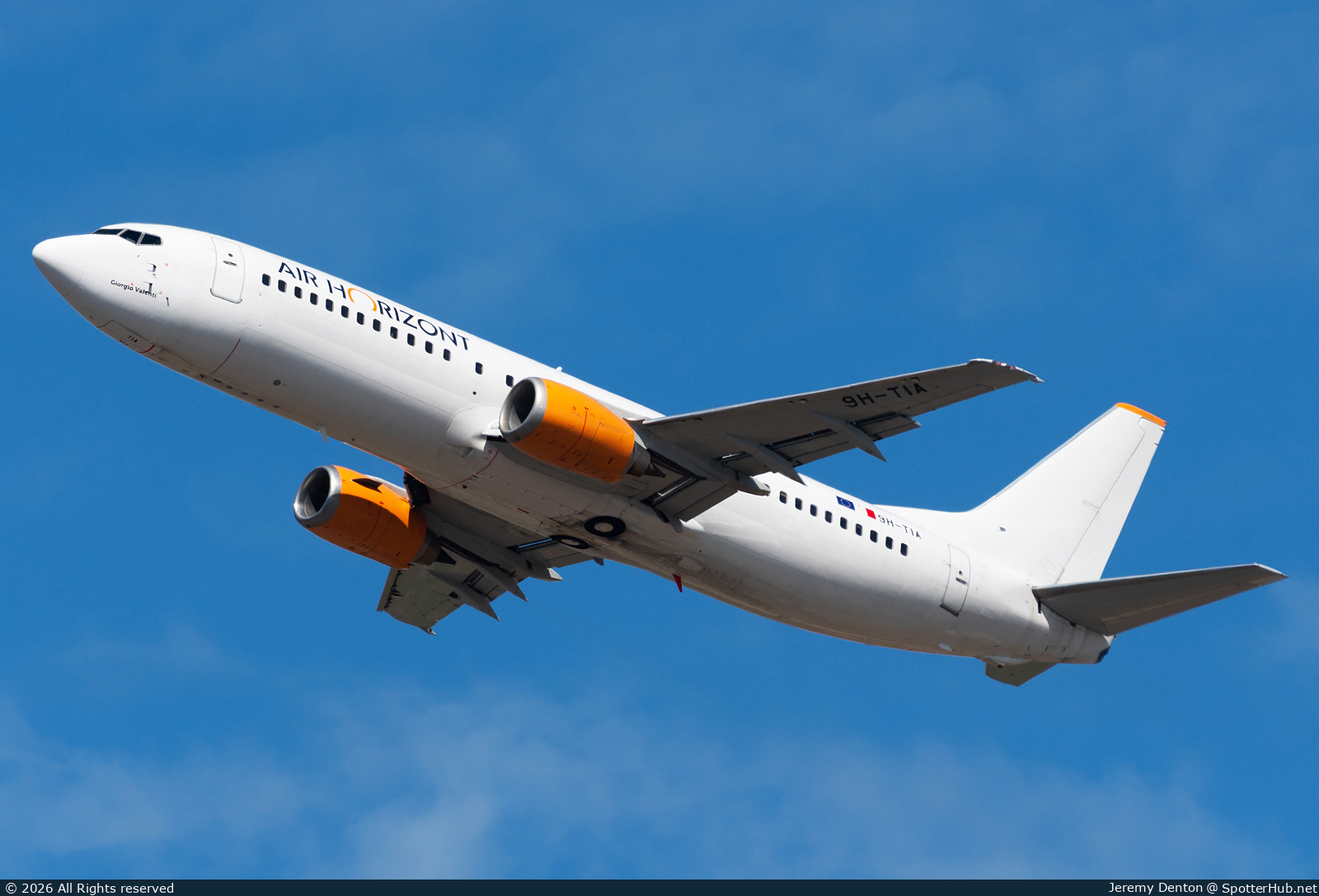 Photo of 9H-TIA - Boeing 737-430 operated by Air Horizont