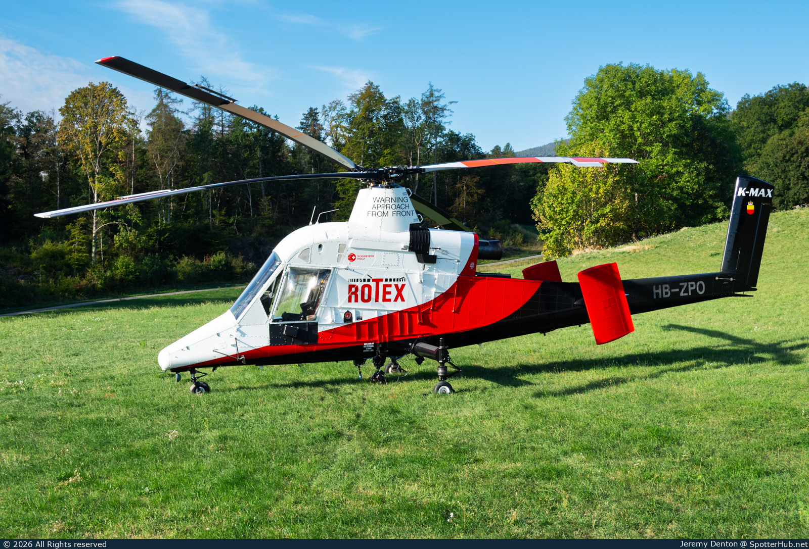 Photo of HB-ZPO - Kaman K-1200 K-Max operated by Rotex Helicopter