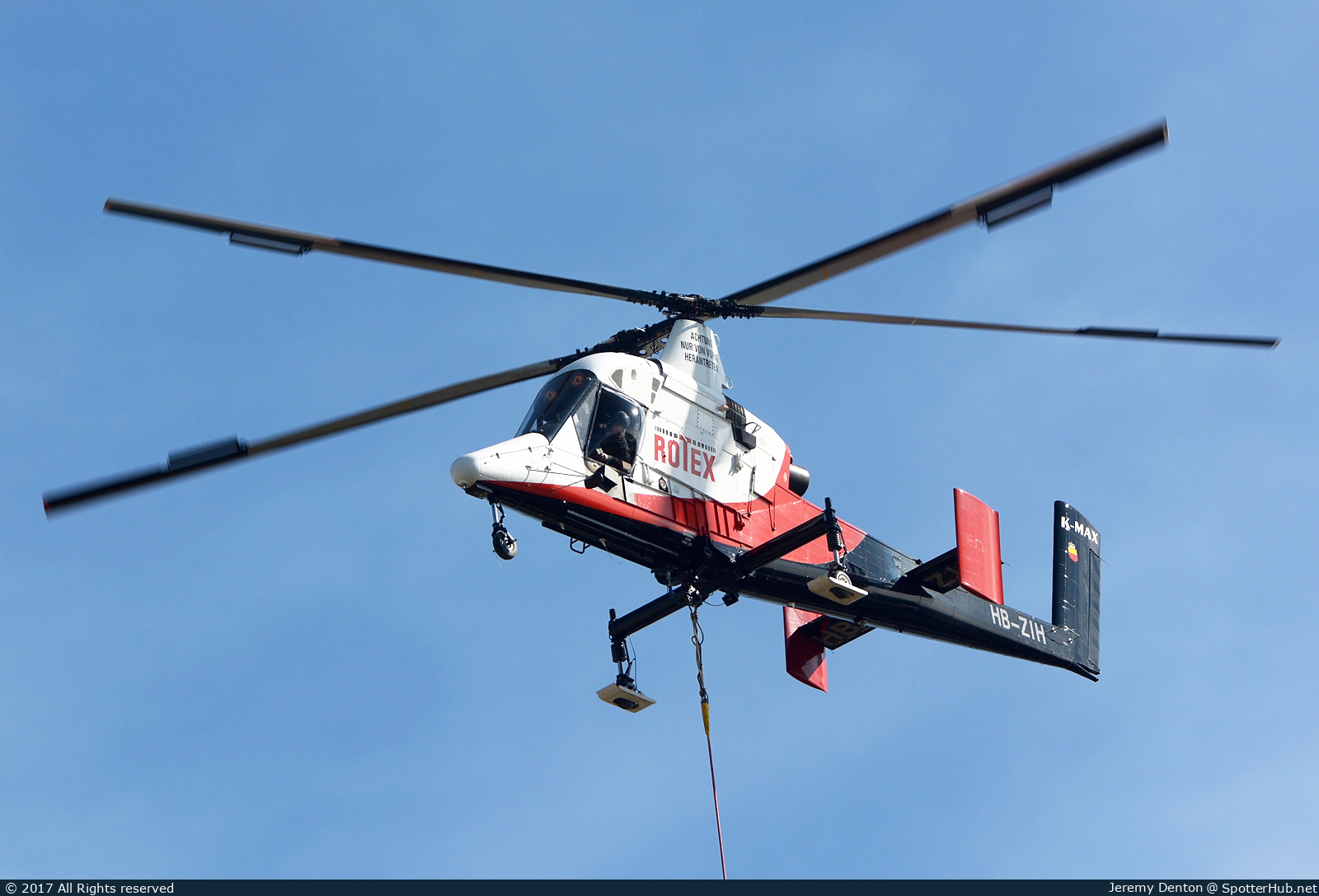 Photo of HB-ZIH - Kaman K-1200 K-Max operated by Rotex Helicopter