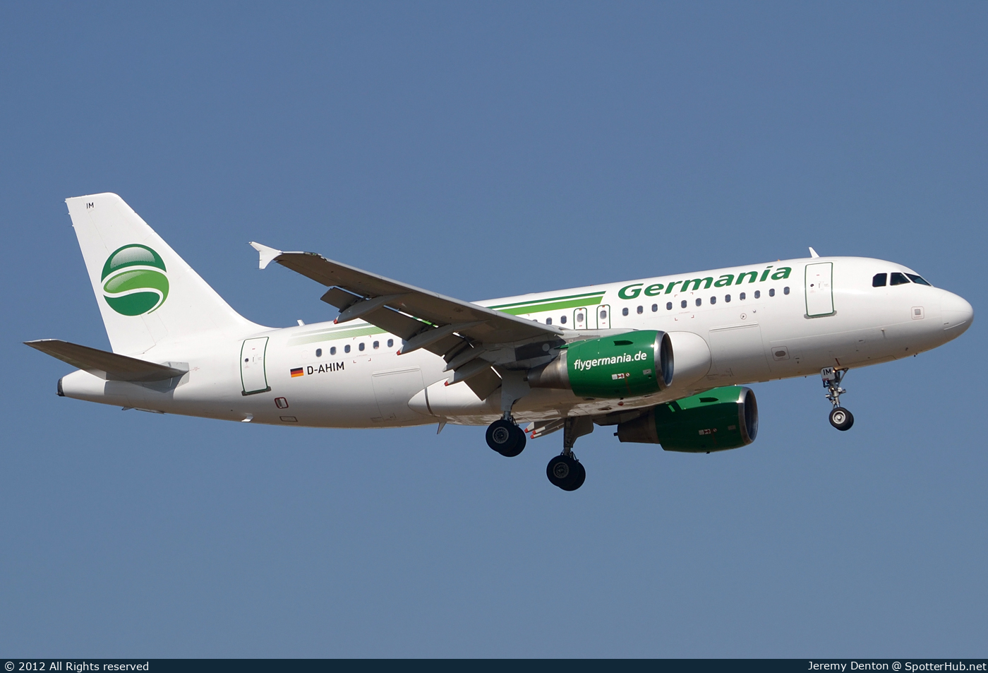 Photo of D-AHIM - Airbus A319-112 operated by Germania