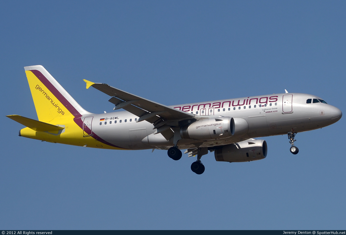 Photo of D-AGWL - Airbus A319-132 operated by Germanwings