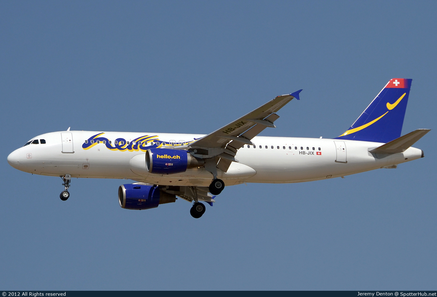 Photo of HB-JIX - Airbus A320-214 operated by Hello