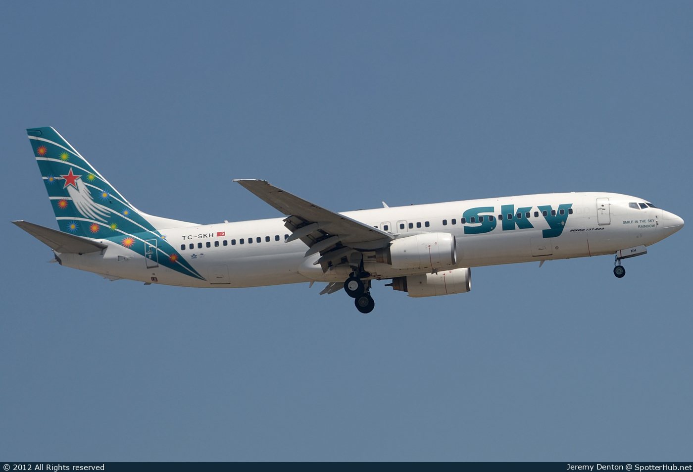 Photo of TC-SKH - Boeing 737-8BK operated by Sky Airlines