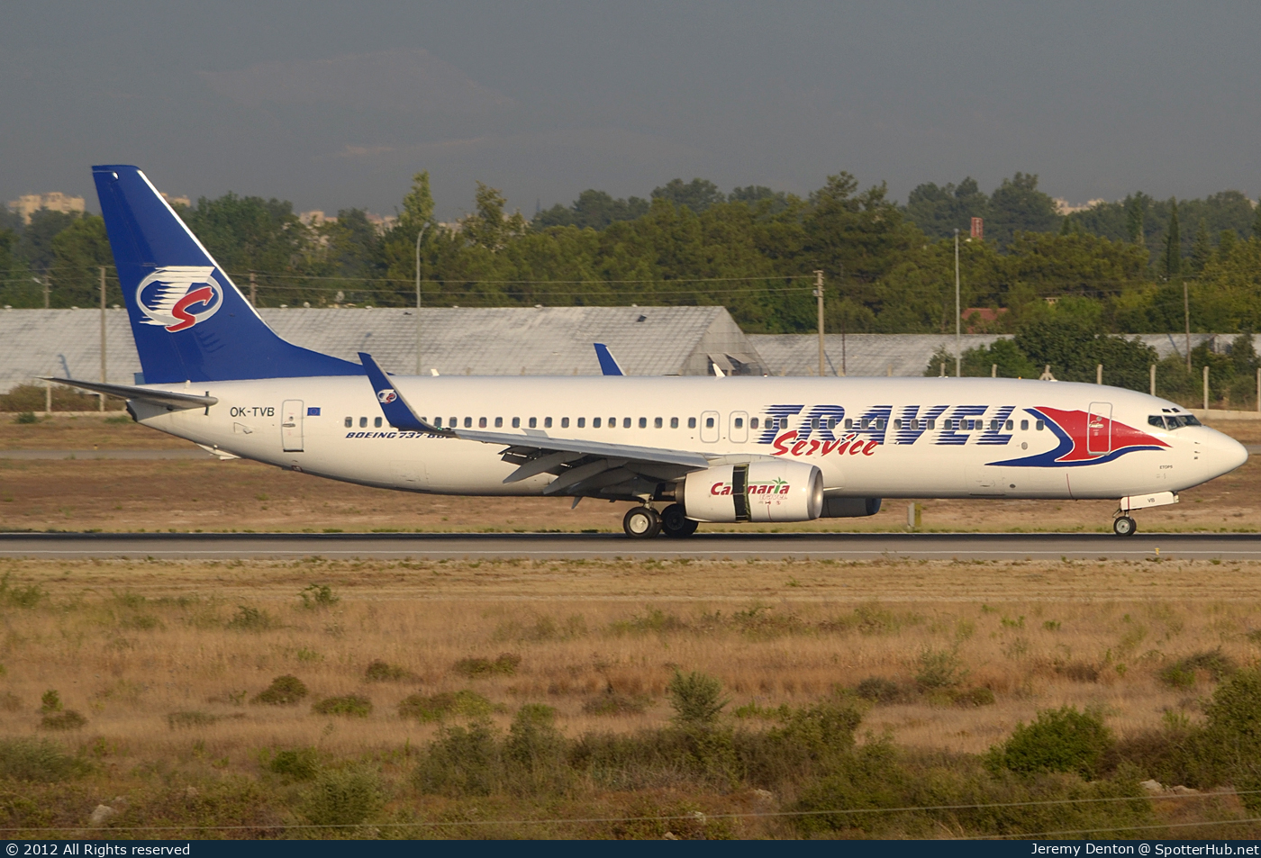 Photo of OK-TVB - Boeing 737-8CX operated by Travel Service