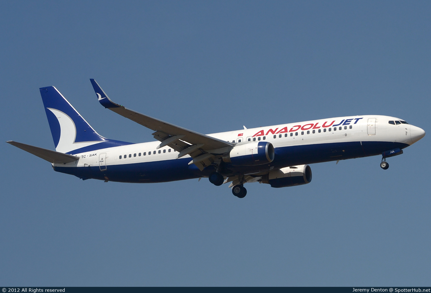 Photo of TC-SAK - Boeing 737-8AS operated by AnadoluJet (opb SunExpress)