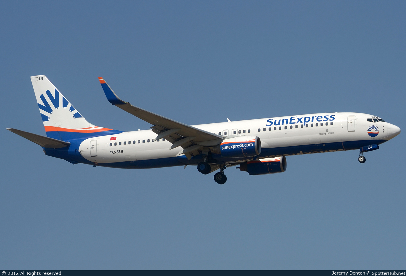 Photo of TC-SUI - Boeing 737-8CX operated by SunExpress