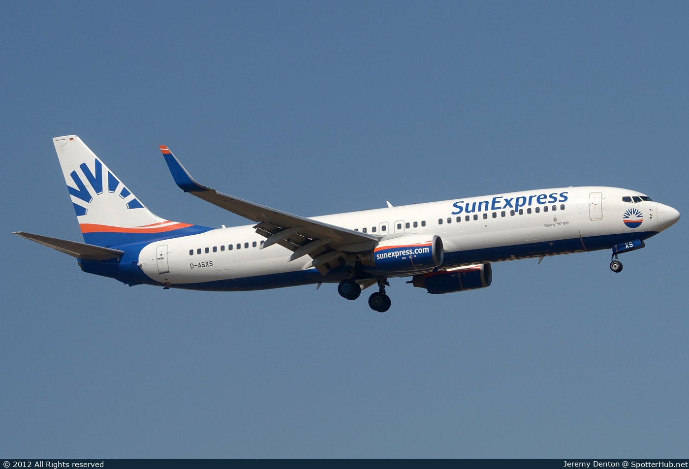 Photo of D-ASXS - Boeing 737-8AS operated by SunExpress Germany