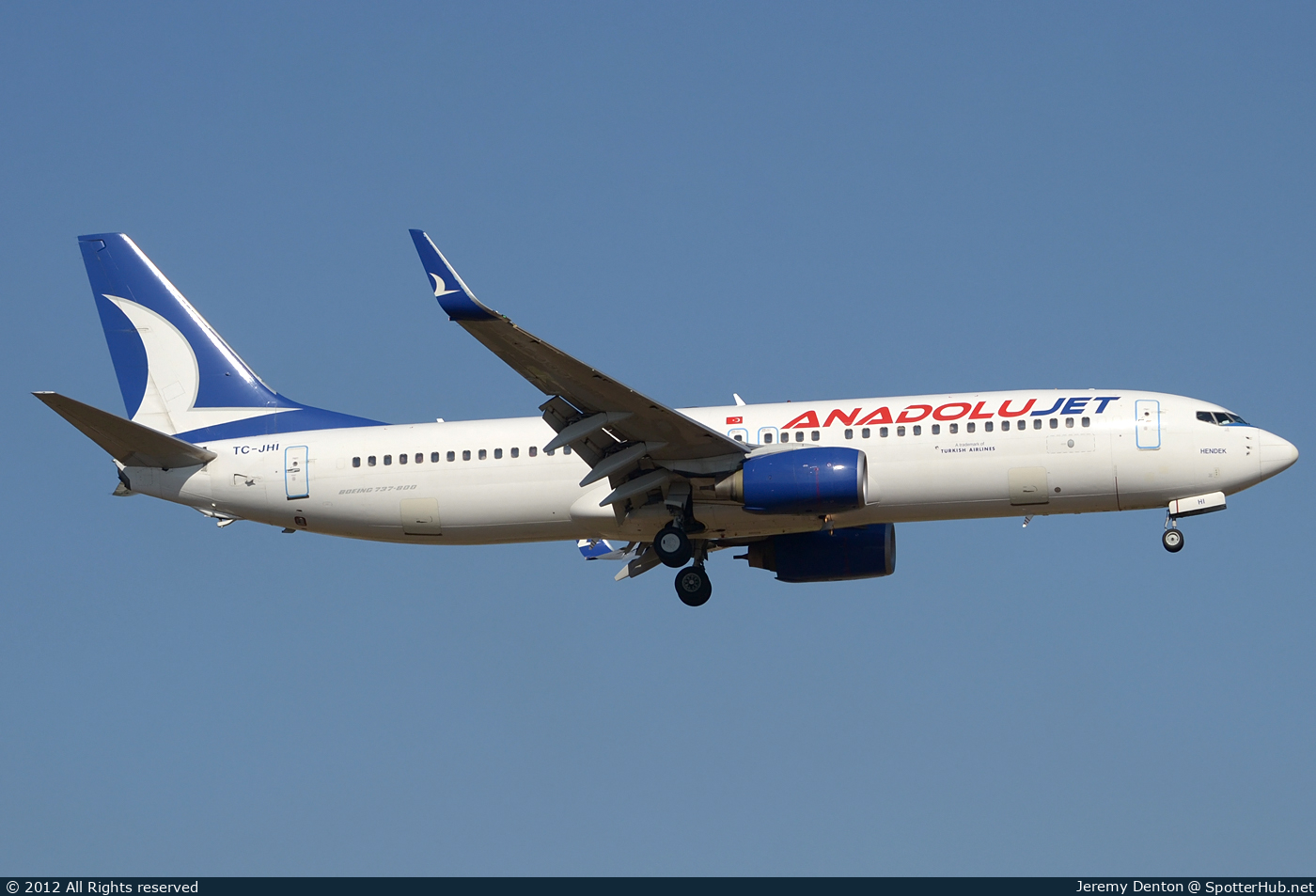 Photo of TC-JHI - Boeing 737-8FH operated by AnadoluJet