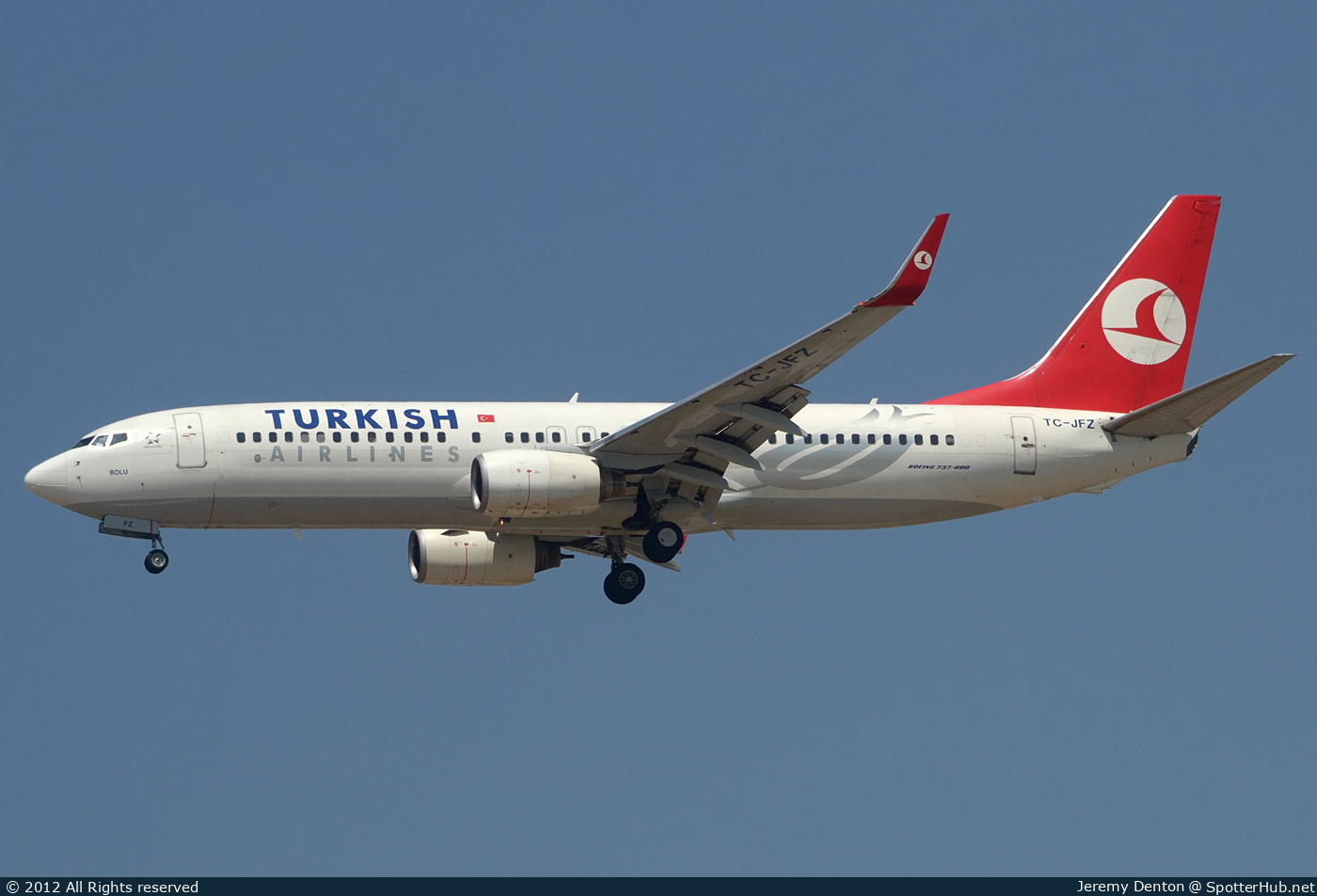Photo of TC-JFZ - Boeing 737-8F2 operated by Turkish Airlines