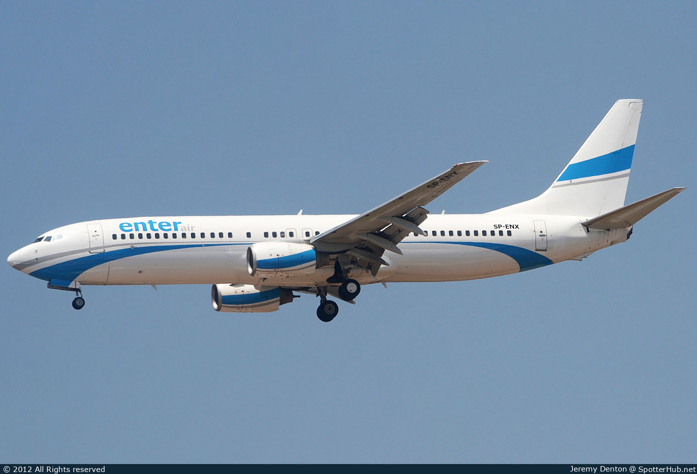 Photo of SP-ENX - Boeing 737-8Q8 operated by Enter Air