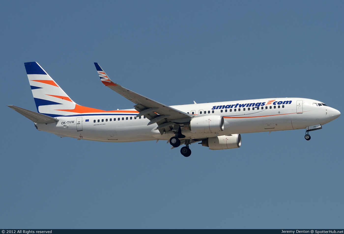 Photo of OK-TVW - Boeing 737-86Q operated by SmartWings