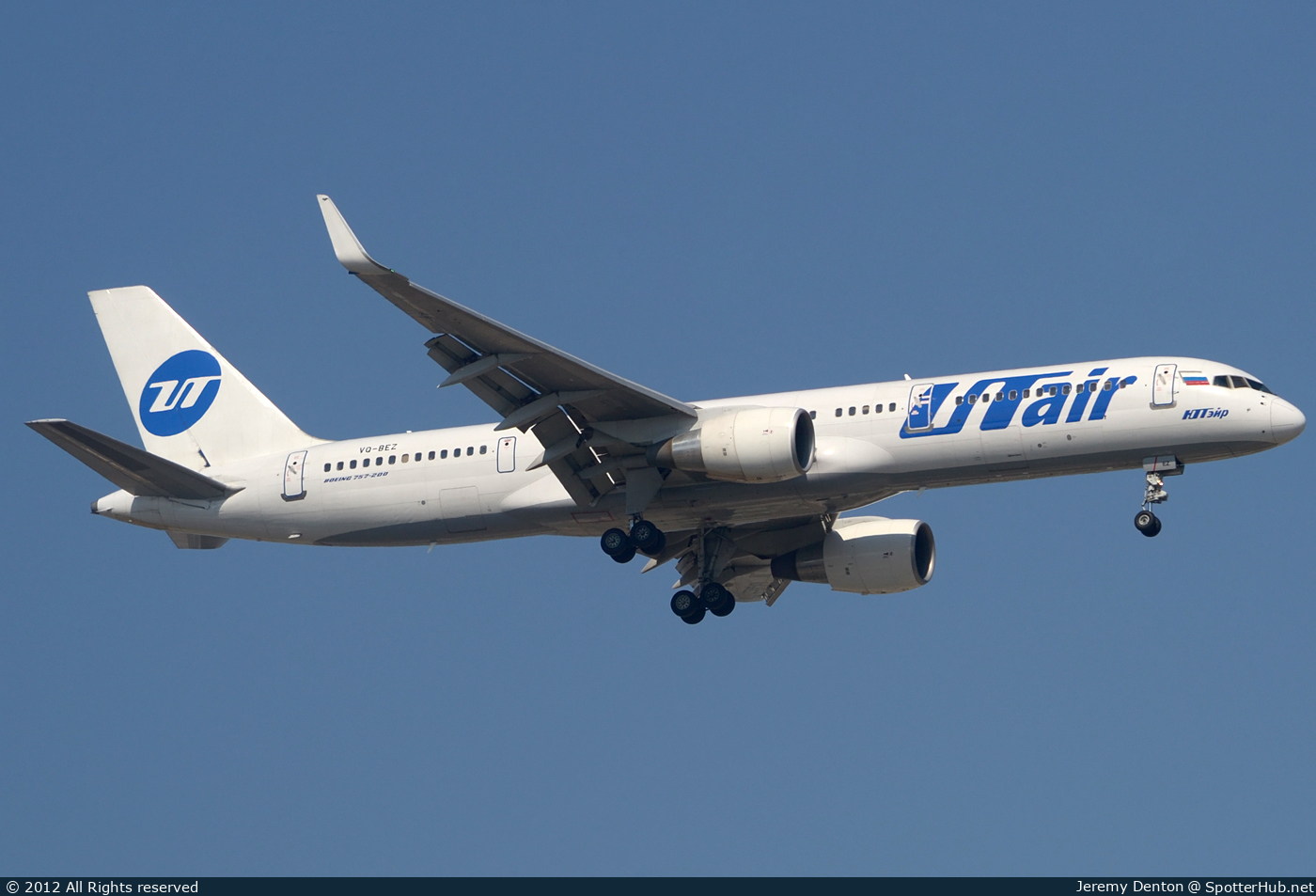 Photo of VQ-BEZ - Boeing 757-2Q8 operated by Utair