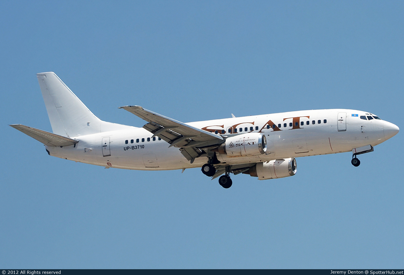 Photo of UP-B3710 - Boeing 737-31S operated by SCAT Airlines