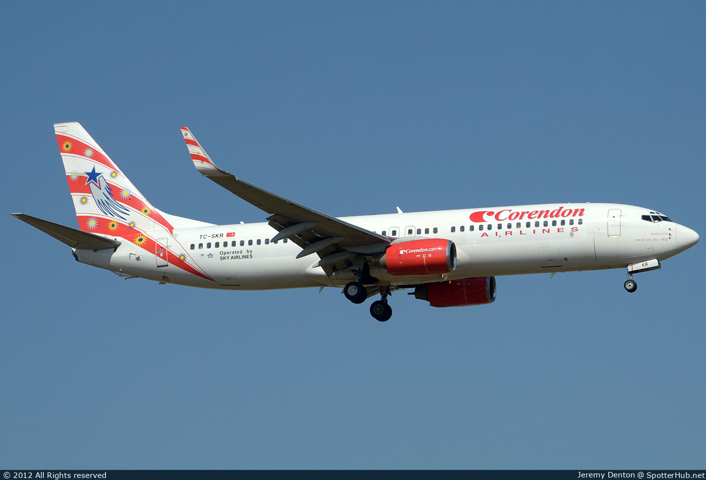 Photo of TC-SKR - Boeing 737-83N operated by Corendon Airlines (opb Sky Airlines)