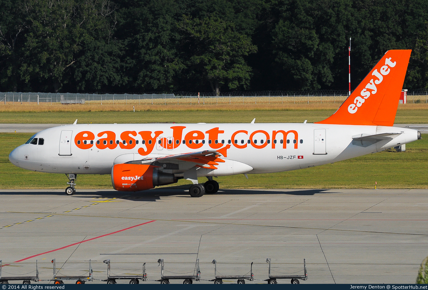 Photo of HB-JZF - Airbus A319-111 operated by easyJet Switzerland