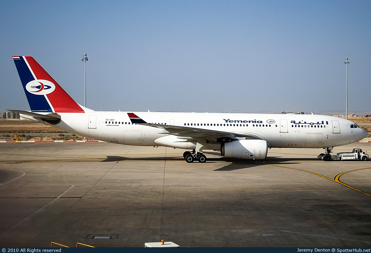 Photo of 7O-ADT - Airbus A330-243 operated by Yemenia