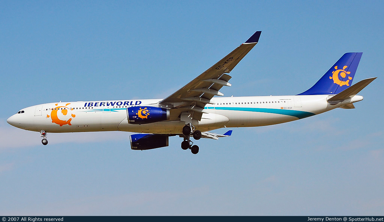 Photo of EC-KCP - Airbus A330-343 operated by Iberworld Airlines
