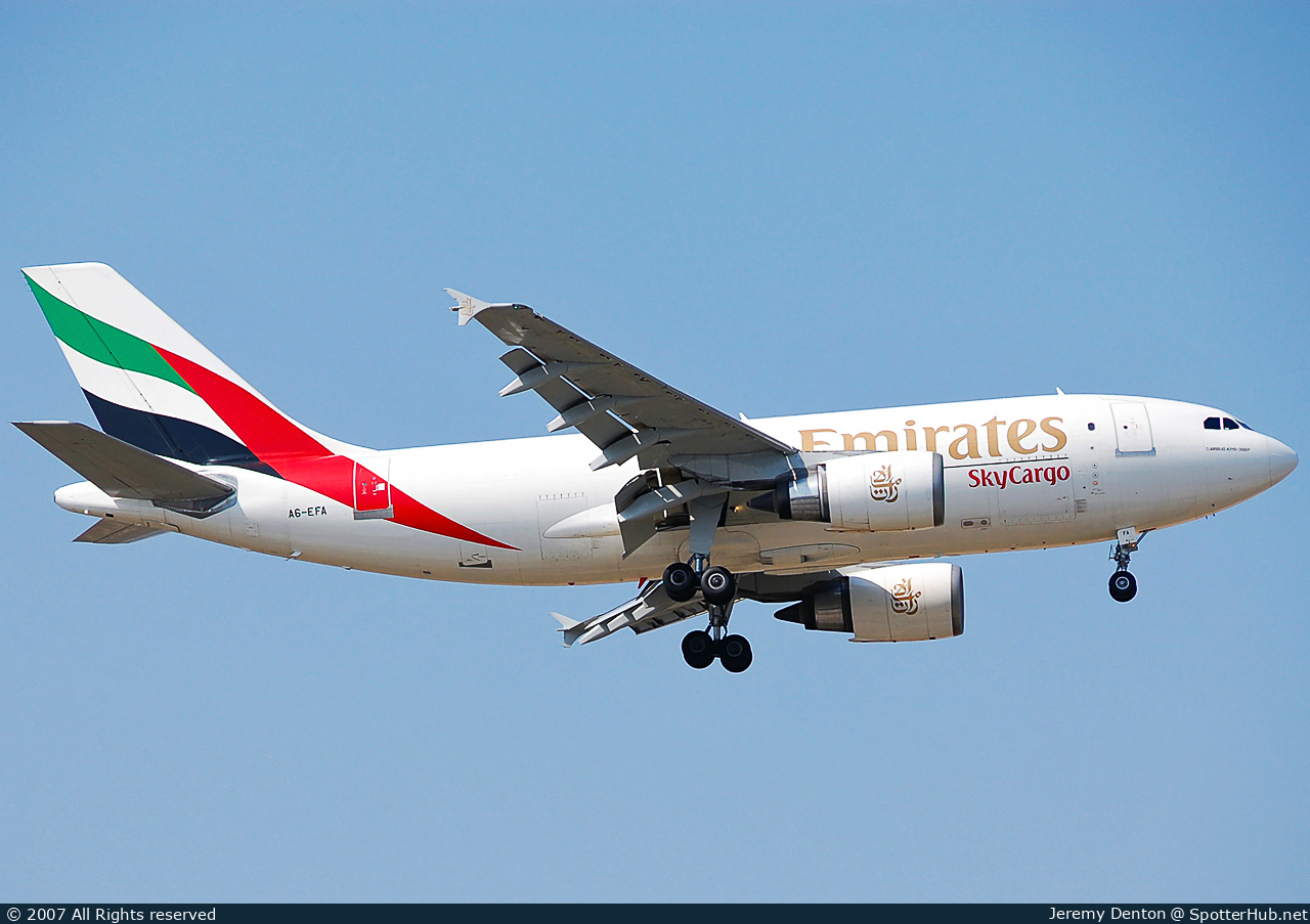 Photo of A6-EFA - Airbus A310-308(F) operated by Emirates SkyCargo