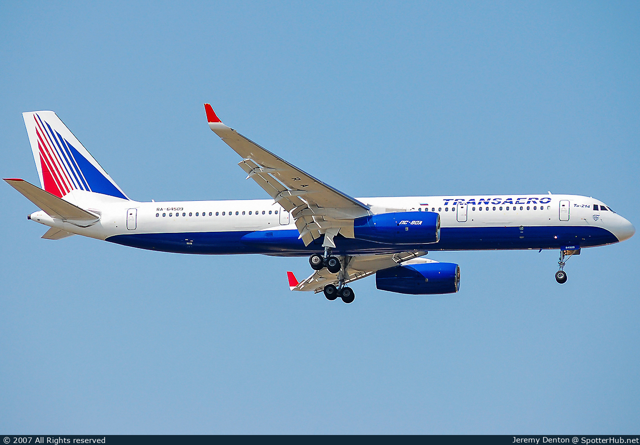 Photo of RA-64509 - Tupolev Tu-214 operated by Transaero