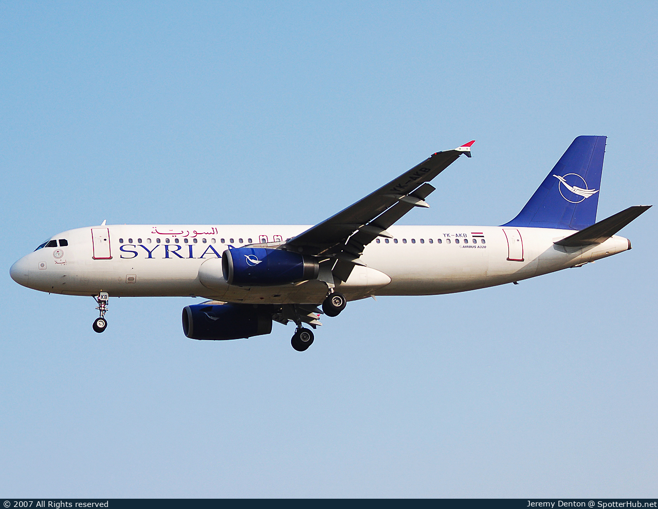 Photo of YK-AKB - Airbus A320-232 operated by Syrian Air
