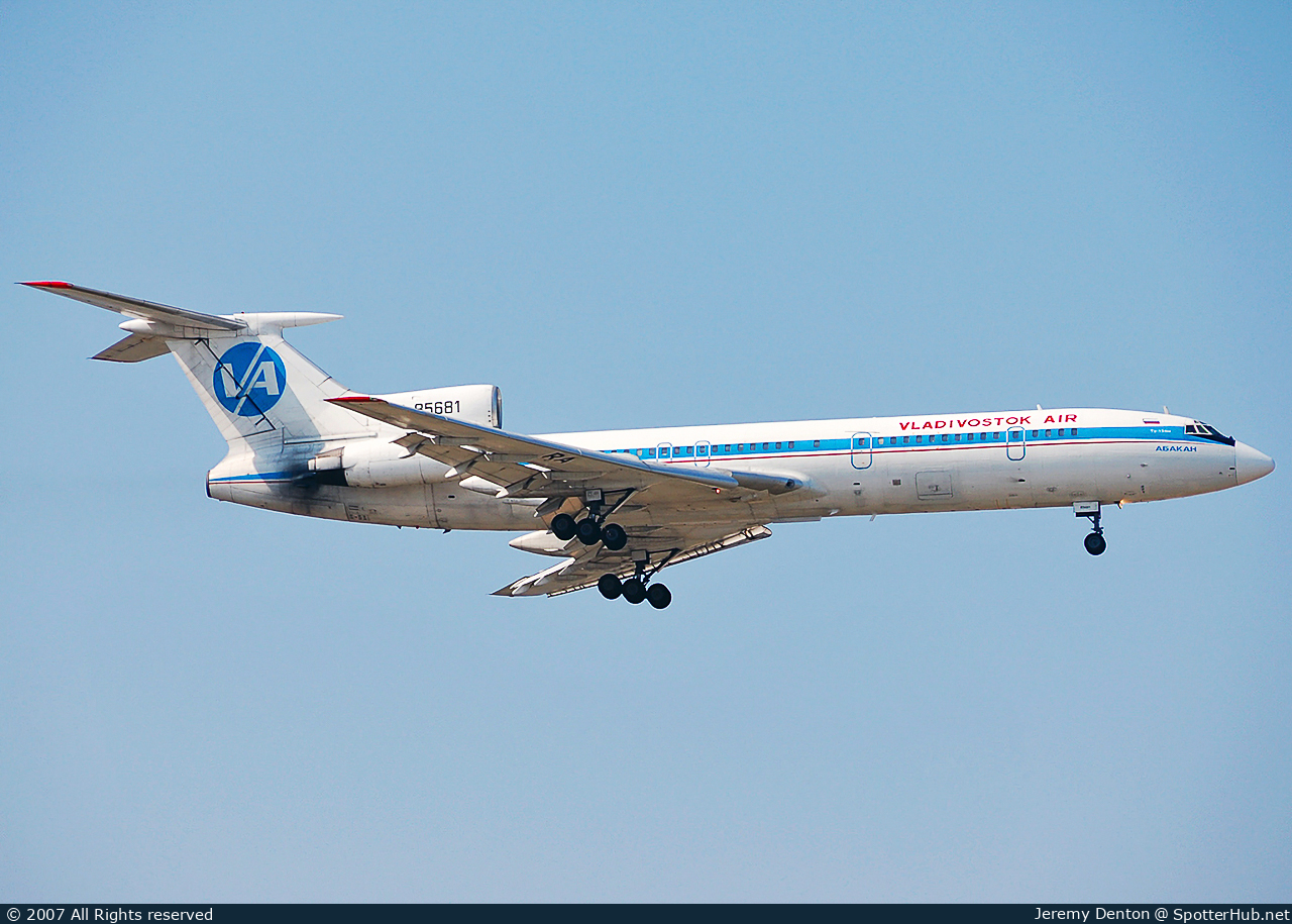 Photo of RA-85681 - Tupolev Tu-154M operated by Vladivostok Air