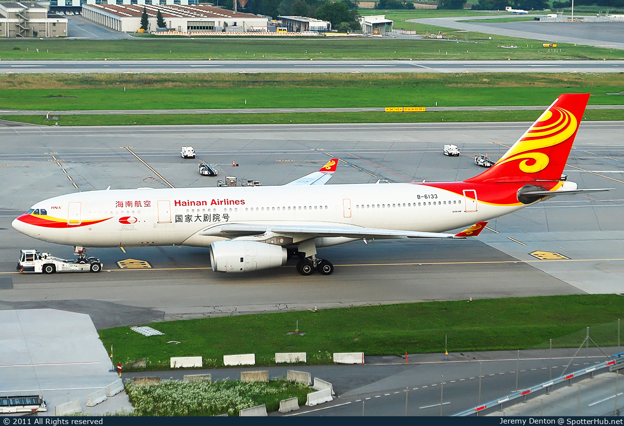Photo of B-6133 - Airbus A330-243 operated by Hainan Airlines