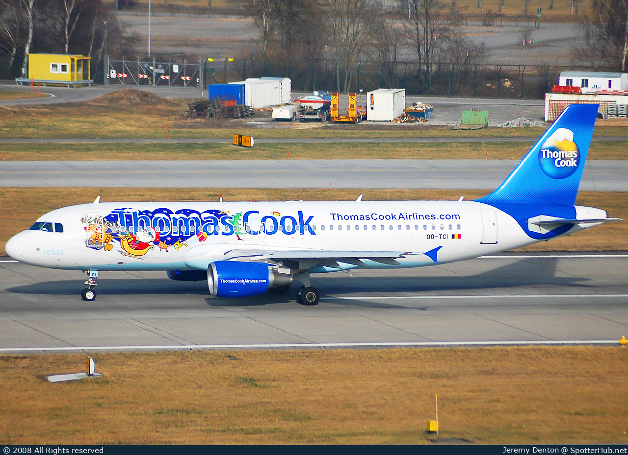 Photo of OO-TCI - Airbus A320-214 operated by Thomas Cook Airlines Belgium