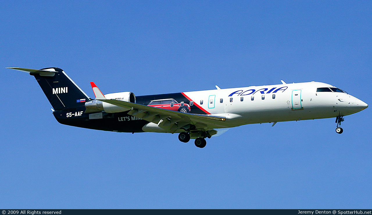 Photo of S5-AAF - Bombardier CRJ-200LR operated by Adria Airways