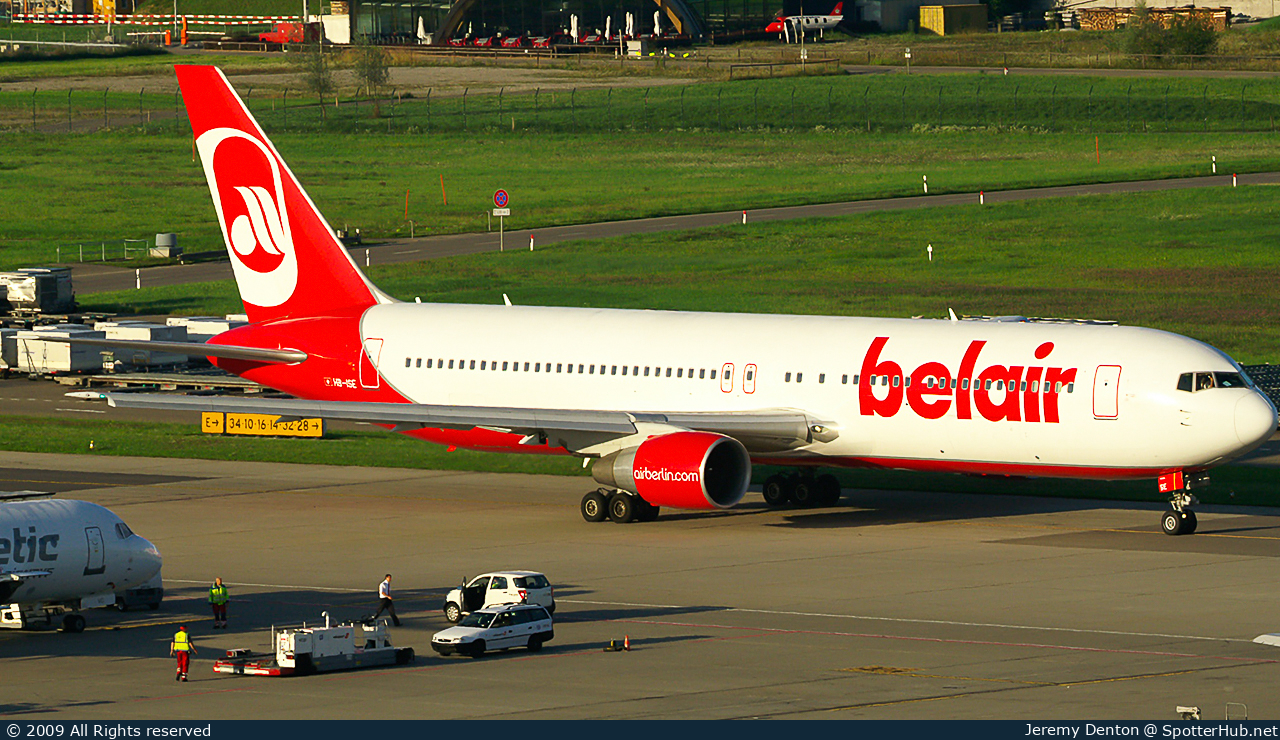 Photo of HB-ISE - Boeing 767-3Q8(ER) operated by Belair Airlines